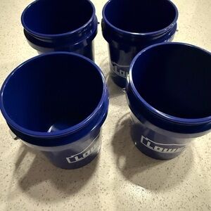 Blue lowes Buckets - Set of 4